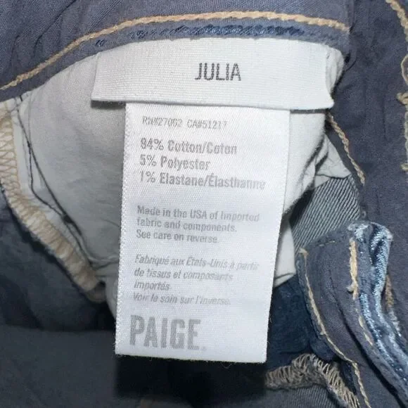 Paige Julia ankle medium wash distressed 31 jeans - Picture 4 of 5